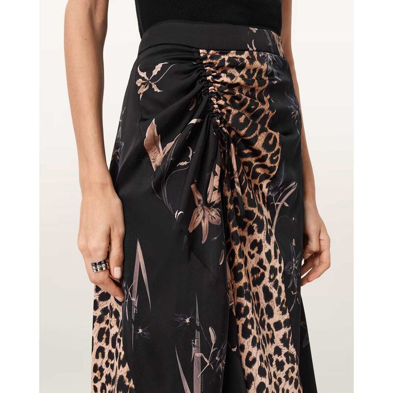 AllSaints Arleen Printed Maxi Skirt image number 2